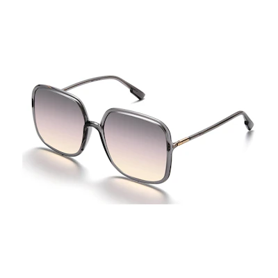 (Women) DIOR Oversized Square Acetate Sunglasses Grey Purple Yellow SOSTELLAIRE1-KB7-0D