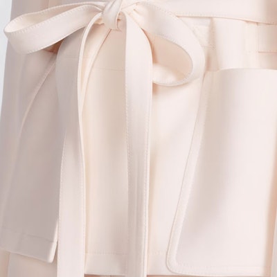 (Women) DIOR Palto SS23 White Short Belted Straight-Cut Casual Coat 321V20A1166-X0150 Details for (Women) DIOR Palto SS23 White Short Belted Straight-Cut Casual Coat 321V20A1166-X0150