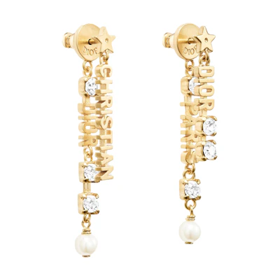 (Women) Dior Paris Gold Earrings E1473DPACY-D301