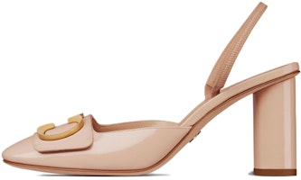 (Women) Dior Patent Leather 'Nude Block Heel' Pumps 8cm KCV073VNI_S18U (Women) Dior Patent Leather 'Nude Block Heel' Pumps 8cm KCV073VNI_S18U