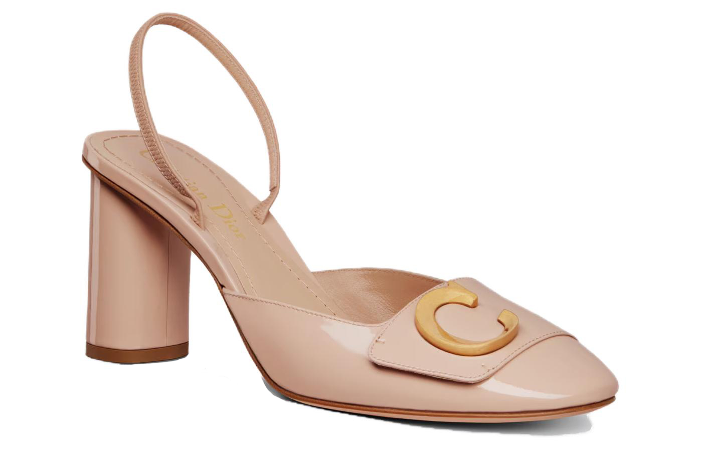 Order (W) Dior Lakleer ''Nude Block Hak'' Pumps 8cm KCV073VNI_S18U
