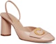 Order (W) Kasut Tumit Tinggi Dior Kulit Berkilat 'Nude Block Heel' 8cm KCV073VNI_S18U