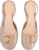 (W) Kasut Tumit Tinggi Dior Kulit Berkilat 'Nude Block Heel' 8cm KCV073VNI_S18U