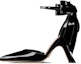 Buy (W) Dior Kulit Paten "Kesederhanaan Mewah" Tumit Stiletto 10cm 'Hitam' KCV144VNI_S900