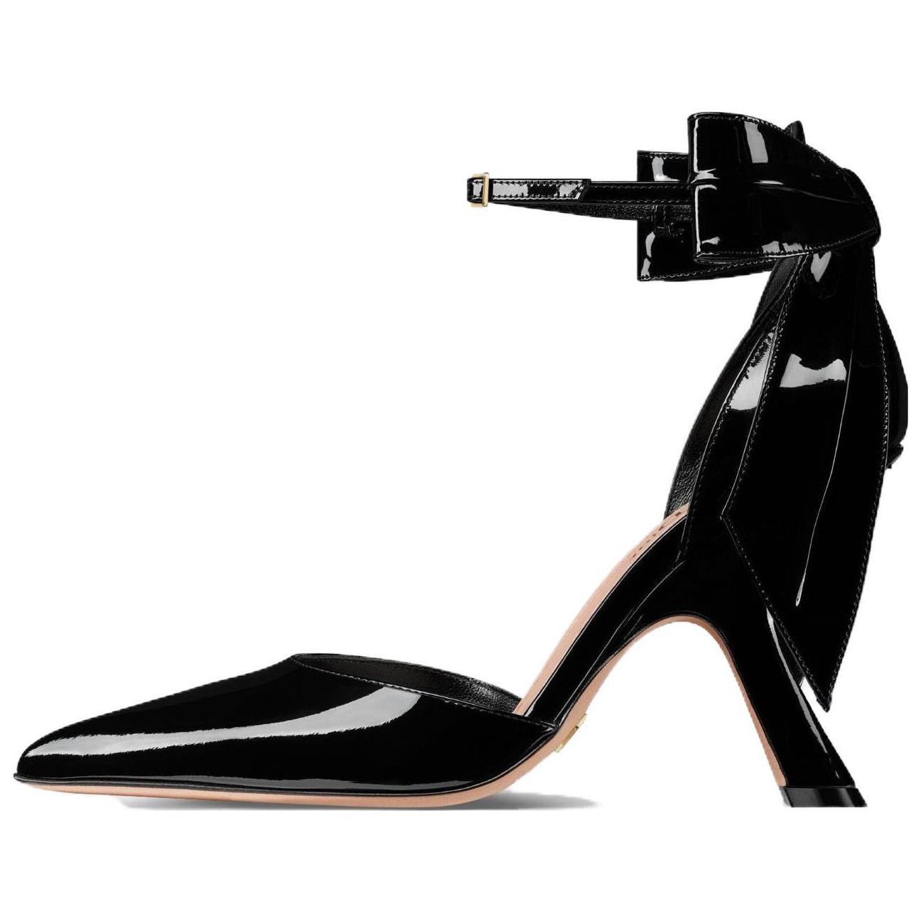 Buy (W) Escarpins Dior en Cuir Verni ''Élégance Simple'' Talons 10cm ''Noir'' KCV144VNI_S900