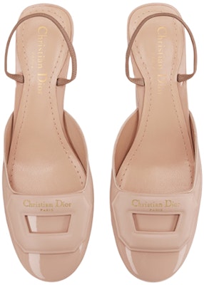 (Women) Dior Patent Leather Round Toe Chunky Heel 3.5cm 'Nude' KDB828VCA_S18U Shop (Women) Dior Patent Leather Round Toe Chunky Heel 3.5cm 'Nude' KDB828VCA_S18U