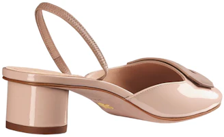 Purchase (W) Dior Hak Tebal Kulit Patent Ujung Bulat 3.5cm 'Nude' KDB828VCA_S18U