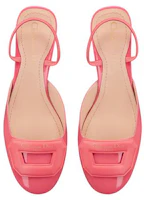 Purchase (W) Dior Hak Tebal Kulit Mengkilap Ujung Bulat 3.5cm 'Pink' KDB828VCA_S64P