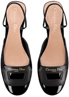 DIOR迪奧 漆皮 圓頭 粗跟 高跟鞋 3.5cm 女款 黑色 Shop DIOR迪奧 漆皮 圓頭 粗跟 高跟鞋 3.5cm 女款 黑色