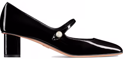 Order (Women) Dior Patent Leather Square-Toe Buckle Block Heel 5cm 'Black' KDV138VNI_S900