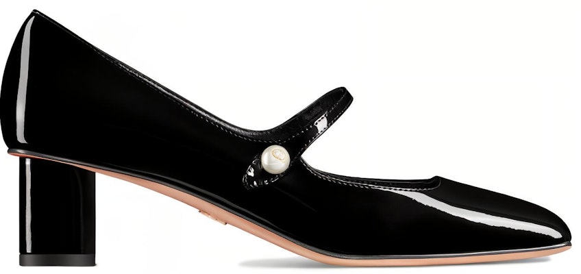 (Women) Dior Patent Leather Square-Toe Buckle Block Heel 5cm 'Black' KDV138VNI_S900 Order (Women) Dior Patent Leather Square-Toe Buckle Block Heel 5cm 'Black' KDV138VNI_S900