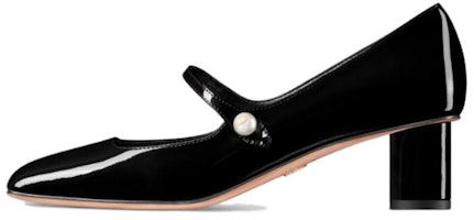 (Women) Dior Patent Leather Square Toe Elastic Band Chunky Heel 5cm 'Black' KCV138VNI_S900 (Women) Dior Patent Leather Square Toe Elastic Band Chunky Heel 5cm 'Black' KCV138VNI_S900