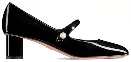 (W) Dior Sepatu Hak Tebal 5cm Kulit Paten Hitam dengan Tali Elastis Kotak KCV138VNI_S900 Order (W) Dior Sepatu Hak Tebal 5cm Kulit Paten Hitam dengan Tali Elastis Kotak KCV138VNI_S900