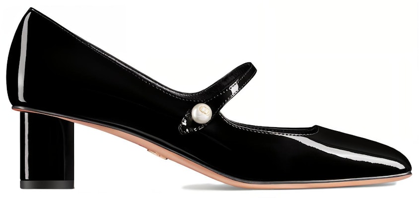(Women) Dior Patent Leather Square Toe Elastic Band Chunky Heel 5cm 'Black' KCV138VNI_S900 Order (Women) Dior Patent Leather Square Toe Elastic Band Chunky Heel 5cm 'Black' KCV138VNI_S900