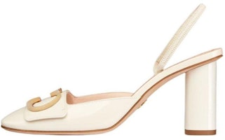 (Women) Dior Patent Leather White 'Simple Fashion Chunky Heel' KCV073VNI_S03W (Women) Dior Patent Leather White 'Simple Fashion Chunky Heel' KCV073VNI_S03W