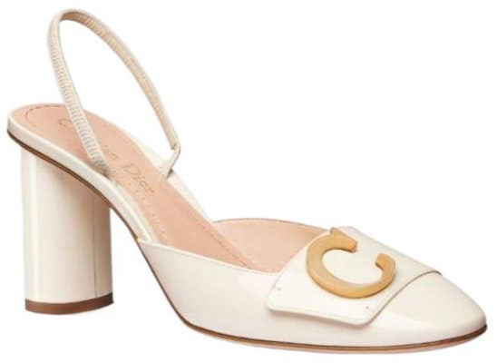 (Women) Dior Patent Leather White 'Simple Fashion Chunky Heel' KCV073VNI_S03W Lookbook (Women) Dior Patent Leather White 'Simple Fashion Chunky Heel' KCV073VNI_S03W