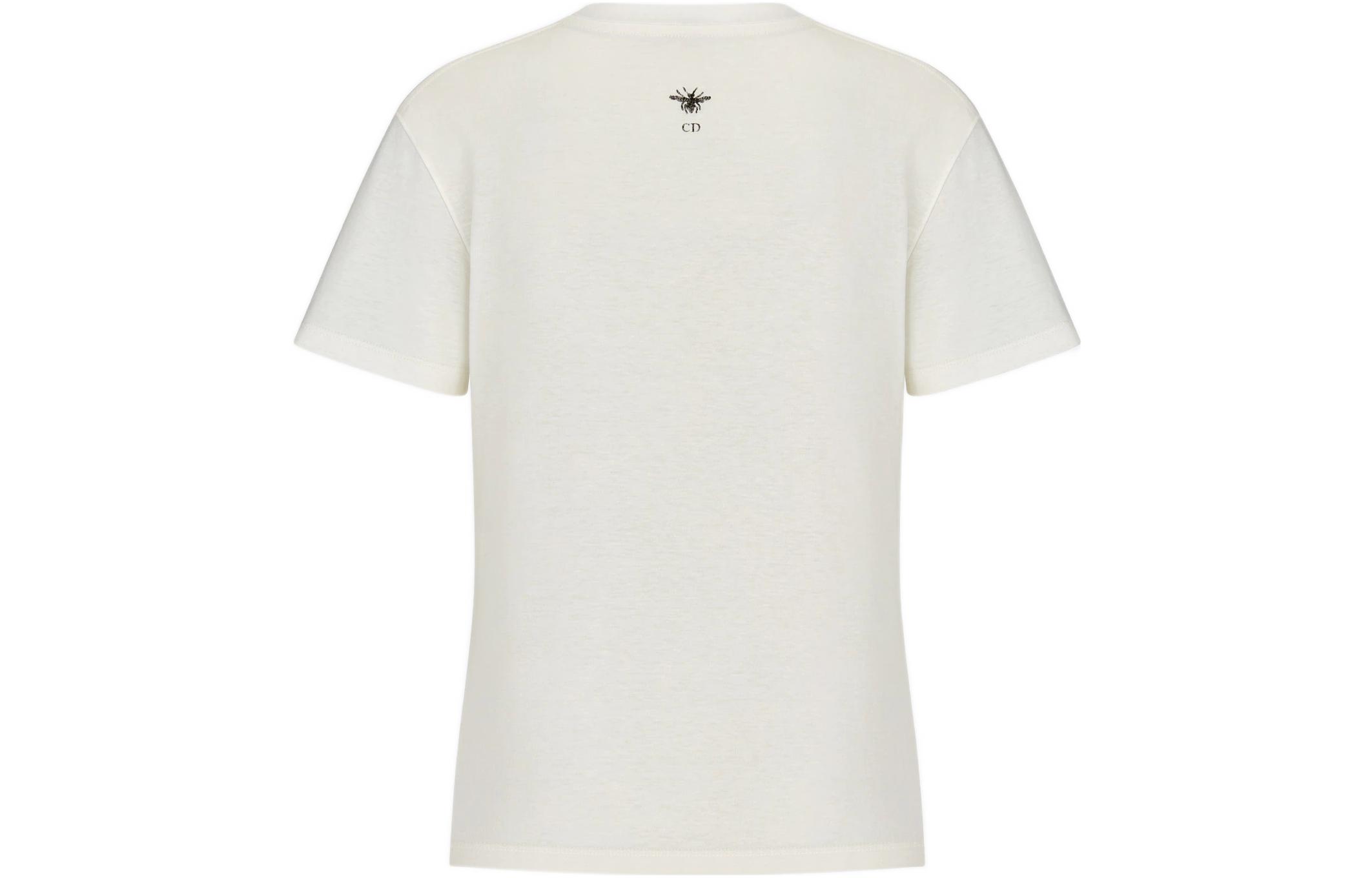 (Women) DIOR Pattern Print Crew Neck Oversized T-Shirt  White SS23. 243T09C4418-X0200 圖 3