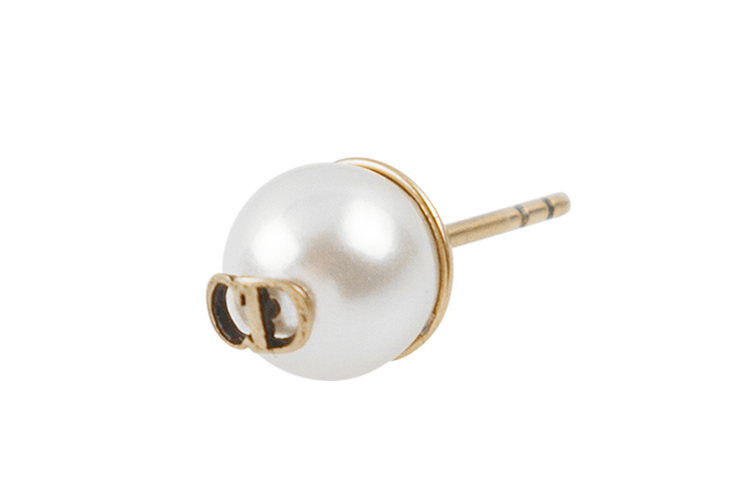 (Women) DIOR Pearl Bee Decor Metal Earrings White E0665TRIRS-D908 圖 7