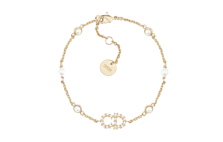(Women) DIOR Pearl Bracelet with Logo Embellishment B0668CDLRS-D301