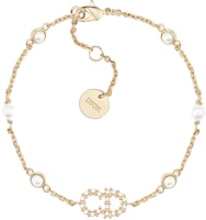 (Women) DIOR Pearl Bracelet with Logo Embellishment B0668CDLRS-D301 (Women) DIOR Pearl Bracelet with Logo Embellishment B0668CDLRS-D301