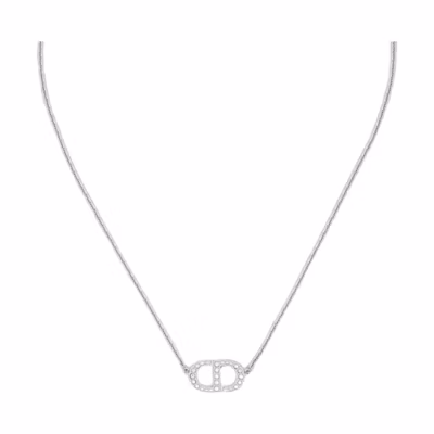 (Women) DIOR PETIT CD Elegant Lobster Clasp Metal Necklace for Women. N2241WOMCY-D001