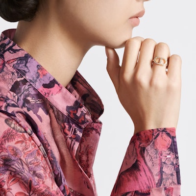 (W) DIOR PETIT CD 金戒指搭配銀色水晶 女性專用配飾 R1508WOMCY-D03S Details for (W) DIOR PETIT CD 金戒指搭配銀色水晶 女性專用配飾 R1508WOMCY-D03S