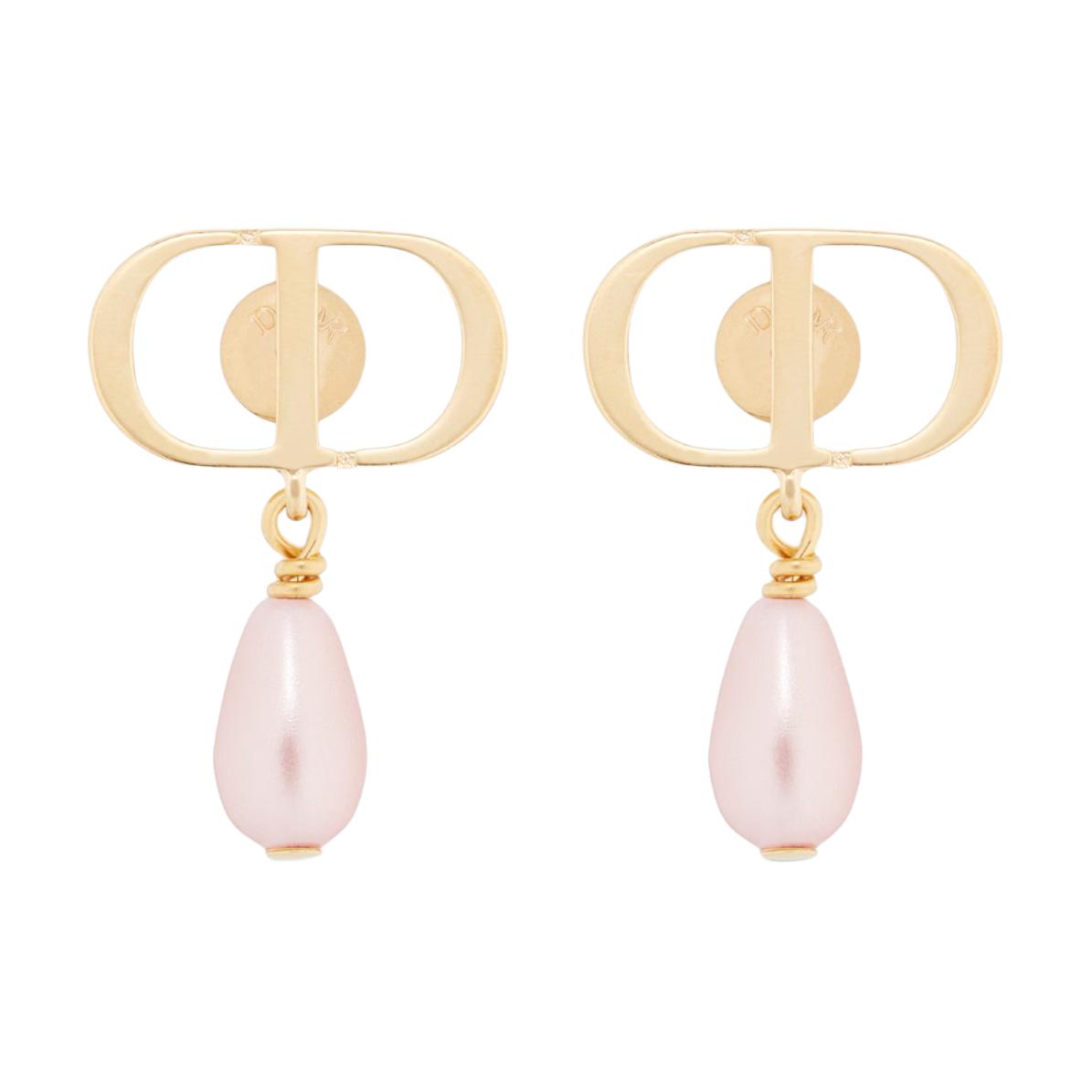 Order (Women) DIOR Petit CD Pink Pearl Metal Earrings for Women. E3550WOMRS_D88P