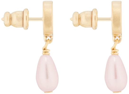 (Women) DIOR Petit CD Pink Pearl Metal Earrings for Women. E3550WOMRS_D88P Lookbook (Women) DIOR Petit CD Pink Pearl Metal Earrings for Women. E3550WOMRS_D88P