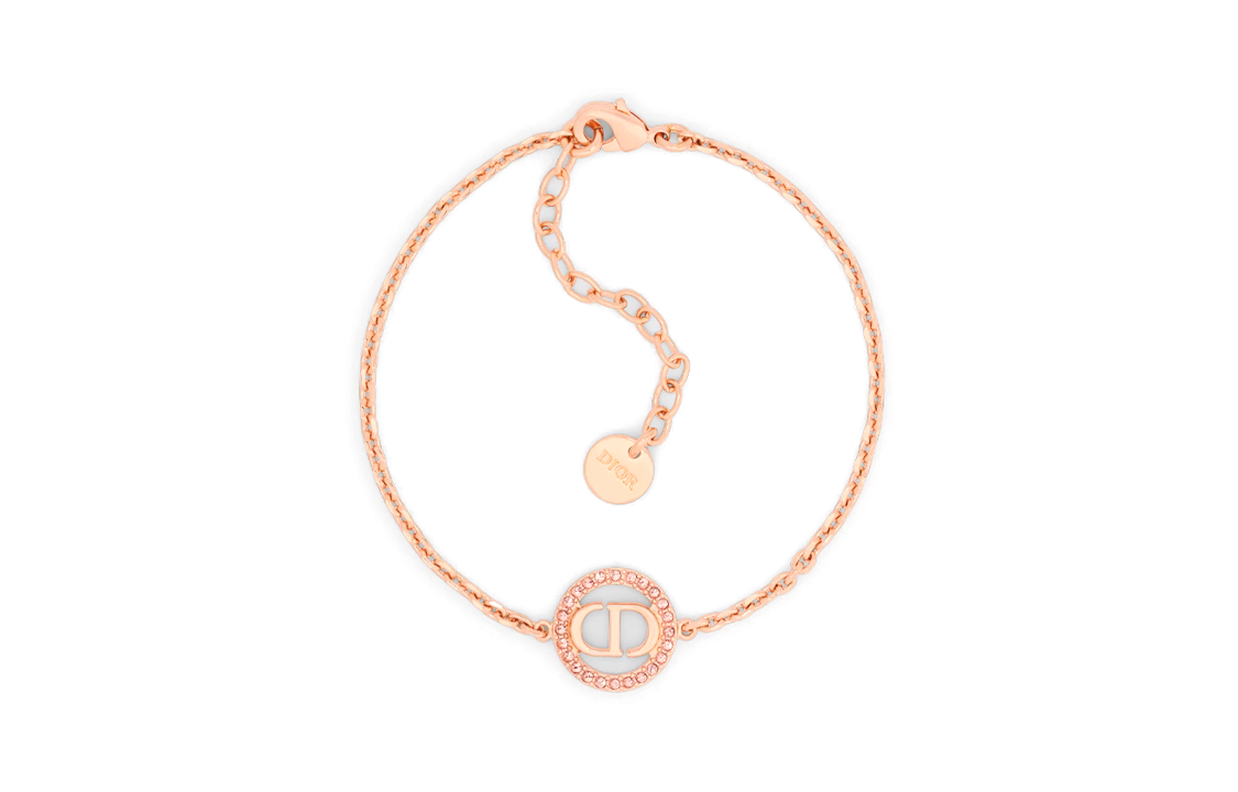 (Women) DIOR PETIT CD Rose Gold Letter Cutout  Bracelet. B1953WOMCY-D12P