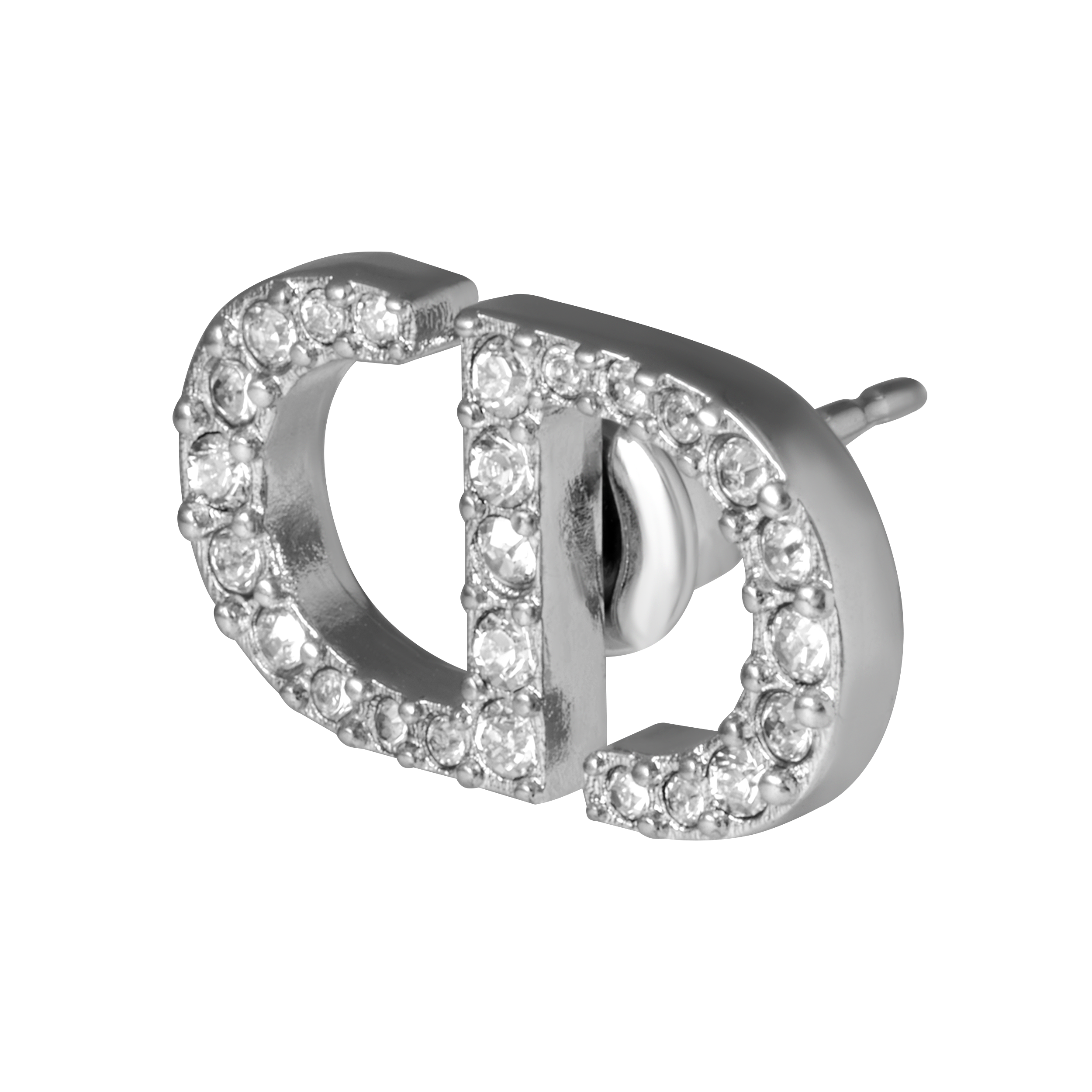 (Women) Dior Petit CD Silver Crystal Metal Earrings for Women. E1742PTCCY-D102 圖 4
