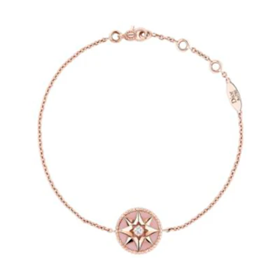 (Women) DIOR Pink Pattern Pendant Bracelet for Women JRDV95180
