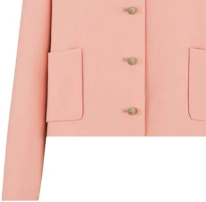 (Women) Dior Pink Solid Button-Up Long-Sleeve Jacket 421V54A1166-X4153 Purchase (Women) Dior Pink Solid Button-Up Long-Sleeve Jacket 421V54A1166-X4153
