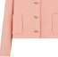 Purchase (Women) Dior Pink Solid Button-Up Long-Sleeve Jacket 421V54A1166-X4153