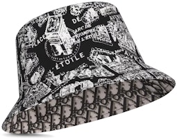 (Women) Dior Plan de Paris Reversible Teddy-D Bucket Hat Black. 32CPA923I130-C933 (Women) Dior Plan de Paris Reversible Teddy-D Bucket Hat Black. 32CPA923I130-C933