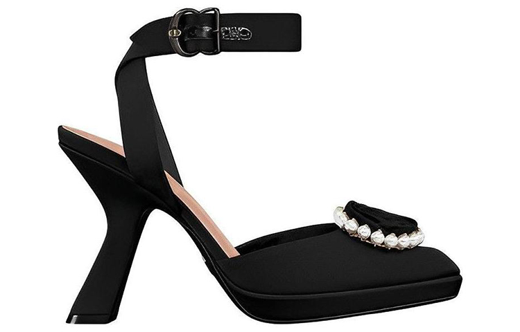 Order (Women) Dior Pointed-Toe Buckle Stiletto 'Black' KCV126GGN_S55X