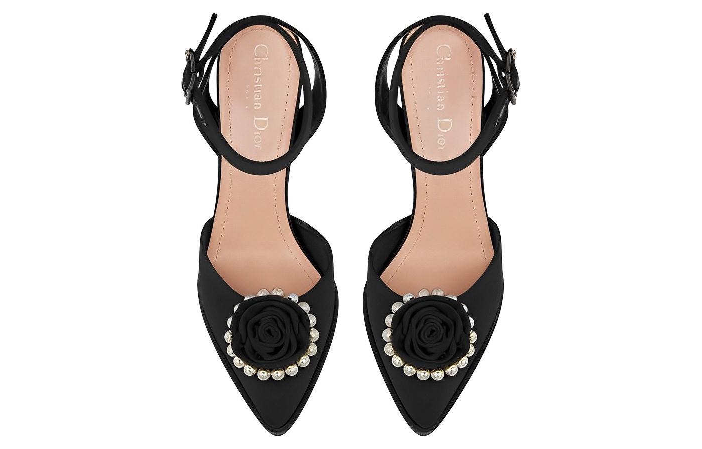 Lookbook (Women) Dior Pointed-Toe Buckle Stiletto 'Black' KCV126GGN_S55X