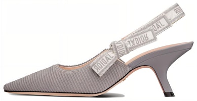 (Women) Dior Pointed-Toe Cotton Slip-On Stiletto 'Grey' KCP866EFR_S23G (Women) Dior Pointed-Toe Cotton Slip-On Stiletto 'Grey' KCP866EFR_S23G