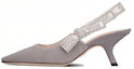 Buy (W) Dior Kasut Stiletto Tanpa Tali Kapas 'Kelabu' KCP866EFR_S23G