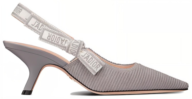 (Women) Dior Pointed-Toe Cotton Slip-On Stiletto 'Grey' KCP866EFR_S23G Order (Women) Dior Pointed-Toe Cotton Slip-On Stiletto 'Grey' KCP866EFR_S23G