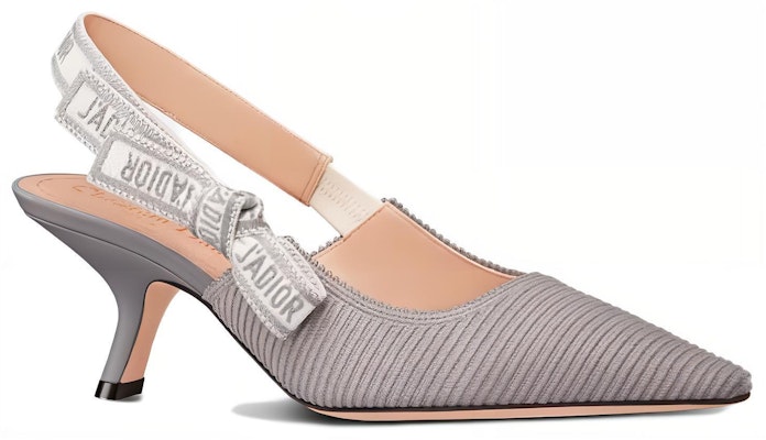 (Women) Dior Pointed-Toe Cotton Slip-On Stiletto 'Grey' KCP866EFR_S23G Lookbook (Women) Dior Pointed-Toe Cotton Slip-On Stiletto 'Grey' KCP866EFR_S23G