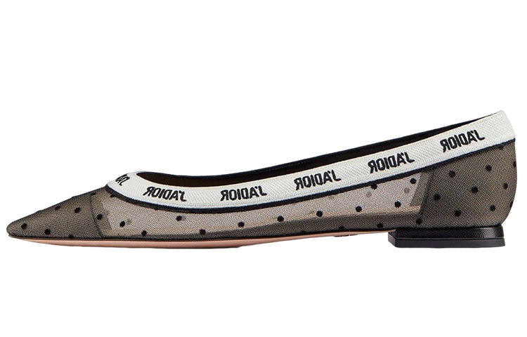 (Women) Dior Pointed-Toe Flat 'Black Mesh' KCB552PCE_S15X