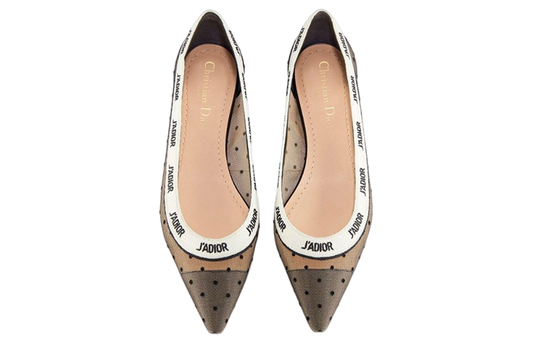 Lookbook (W) Dior 尖头平底鞋「黑色网眼」 KCB552PCE_S15X