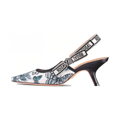 (W) Dior Pointed Toe Buckle Stiletto 6.5cm 'Blue'