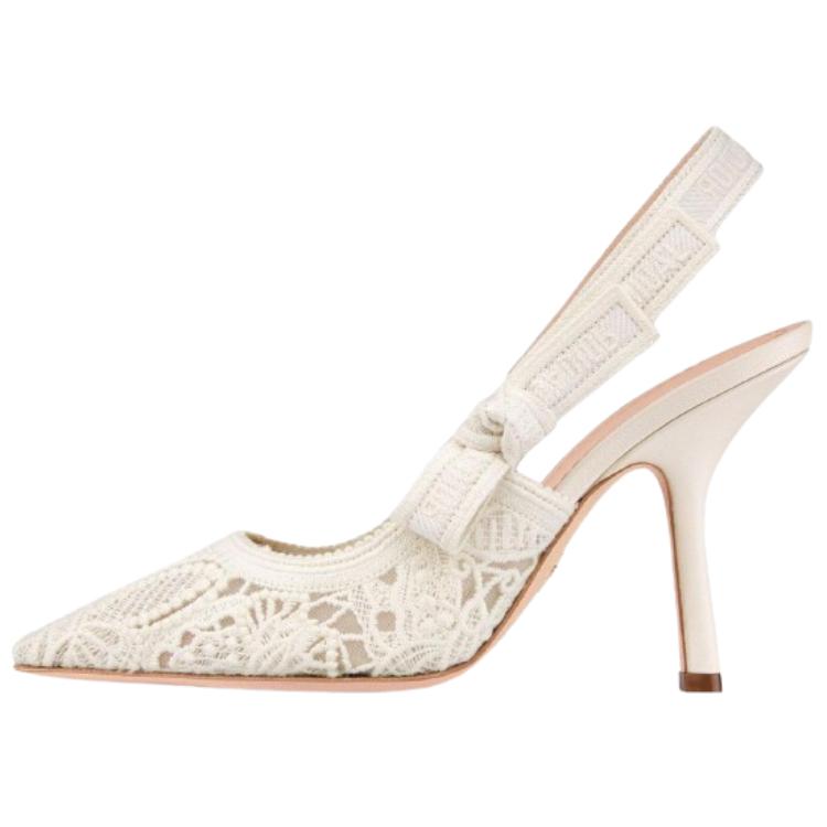 Buy (W) Dior Tumit Tinggi Runcing Slingback 'Beige' KCP945BMY_S10W