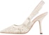 (W) Dior Tumit Tinggi Runcing Slingback 'Beige' KCP945BMY_S10W