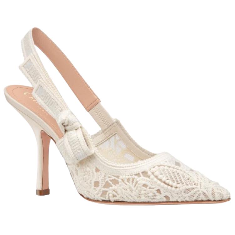 Lookbook (W) Dior Tumit Tinggi Runcing Slingback 'Beige' KCP945BMY_S10W