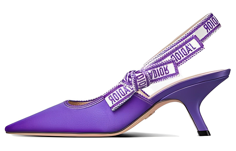 (Women) Dior Pointed Toe Slingback High Heels 'Purple' KCP919SEM_S15V