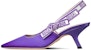 (W) Dior Tumit Tinggi Slingback Hujung Runcing 'Ungu' KCP919SEM_S15V