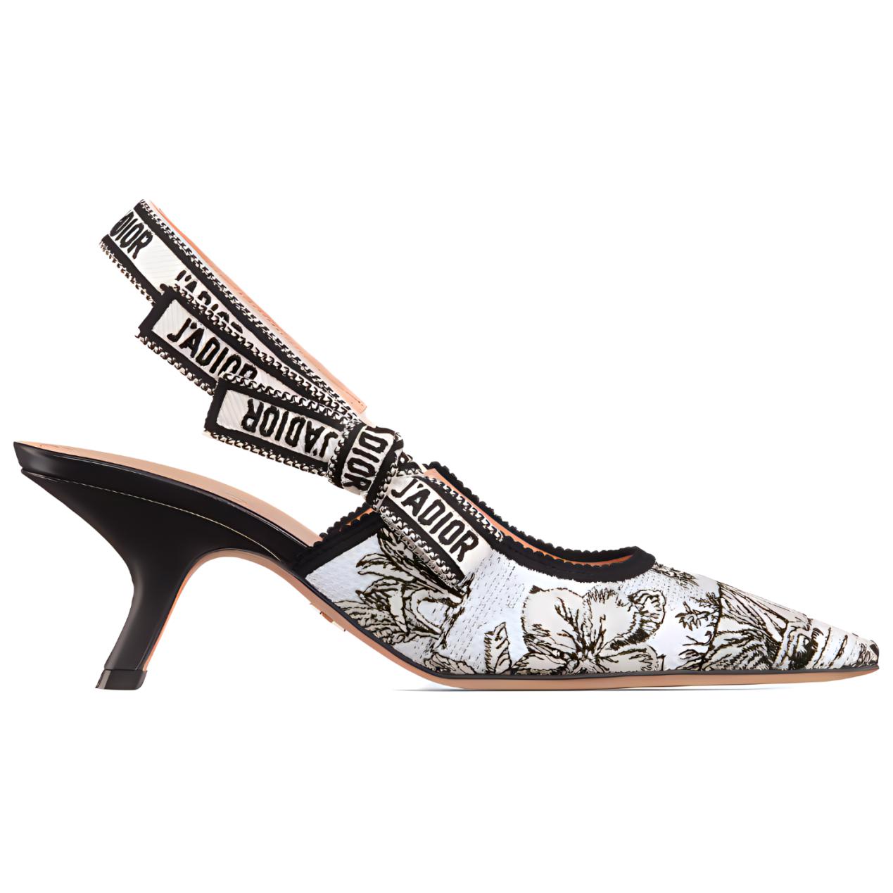 Order (Women) Dior Pointed Toe Slip-On Stiletto 'Black and White' KCP866VOY_S15W