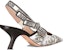 (W) Dior Kasut Sarung Hujung Tirus Stiletto 'Hitam dan Putih' KCP866VOY_S15W